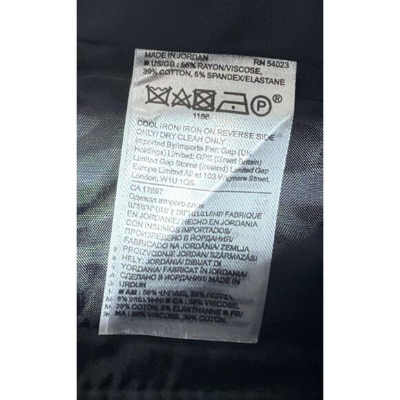 Banana Republic Sloan Dress Pants Womens 0 Black Flat Front Pockets 28x28 - Picture 4 of 6